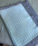 然牌蓝色方格枕巾一对  A类100%纯棉 防汗防油加大加厚枕头巾 55x80cm 实拍图