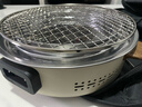 原始人围炉煮茶电碳两用电炉烤火炉套装器具全套电烧烤炉家用围聚烤肉炉 室内推荐-奶油白烤网款+收纳包 实拍图