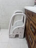 曼龙宝宝扶手凳儿童踩脚凳卫生间防滑台阶凳 洗手凳灰+引流器套装 实拍图
