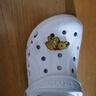 卡骆驰（CROCS）洞洞鞋贝雅男鞋女鞋轻便耐磨一脚蹬拖鞋休闲鞋|10126 白-100 39 (240mm) 实拍图