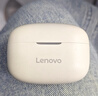 联想（lenovo）真无线蓝牙耳机 半入耳式耳机 音乐运动游戏耳机蓝牙5.4 适用苹果华为小米手机 EA110樱花白 实拍图