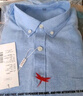 红蜻蜓（RED DRAGONFLY）衬衫男时尚百搭棉质短袖打底衬衣男装上衣 浅蓝色（短袖） 2XL 实拍图