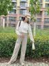婧麒孕妇裤春夏薄款2026新款外穿糯米裤孕期不勒肚子阔腿裤孕妇装 燕麦色 春秋【软糯舒适 不勒肚子】 L 【建议体重100-120斤】 实拍图