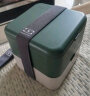 monbento法国双层方形健身分格餐盒保鲜日式便当盒可微波炉加热饭盒 莫奈森林1.7L 实拍图