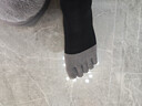 蕉内银皮501S分趾棉袜子男士二指五指运动透气网眼7A抗菌防臭短筒3双 【五趾】碳黑+中灰+白色 3双 均码 实拍图