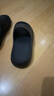 稻草人椰子拖鞋男女抗菌踩屎感居家用室内户外穿特大码防滑凉拖黑 40-41 实拍图