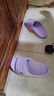 回力拖鞋女浴室防滑一字拖厚底eva沙滩凉鞋SDJ-0396 紫色 36-37 实拍图