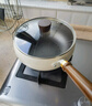 冀铁锤钛陶瓷大肚锅家用不粘炒锅健康聚油平底炒菜锅燃气电磁炉通用24cm 实拍图