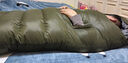 清然（QINGRAN） 羽绒睡袋成人冬季零下10度加厚保暖鹅绒睡袋户外防寒-30野外露营 1800克绒军绿 实拍图