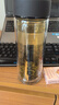 富光男女士双层玻璃杯 高硼硅玻璃304茶隔水杯子 带茶隔泡茶杯500ml 实拍图