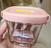 babycare婴儿辅食盒玻璃宝宝辅食保鲜工具便携防漏可蒸煮冷冻储存-粉180ml 实拍图