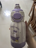 【礼物】智能保温杯宝宝吸管水壶耐磨耐用大容量学生专用水杯 紫色兔兔500ml-普通盖 实拍图