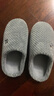 京东京造【温暖御寒】秋冬拖鞋防滑室内毛绒保暖棉拖鞋男士深灰色44-45 实拍图
