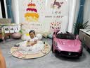母婴蓓仿玛莎拉蒂儿童电动汽车四轮遥控蓝牙早教大电瓶可坐人男女宝宝玩 烤漆粉四驱+皮座+12v7电瓶+软轮 电力驱动 实拍图
