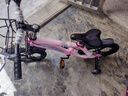 凤凰（Phoenix）儿童自行车男女宝宝脚踏车3-8-12岁儿童山地车14-18-22寸小孩单车 极氪一体轮+ 迷人粉+ 悍马辅助轮 16寸适合身高（105-130cm） 实拍图