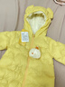 巴拉巴拉童装婴儿连体羽绒服轻薄羽绒服宝宝衣服2025冬装抱衣爬服男童女童 黄色雪人-白鸭绒 66 cm-充绒量33g 实拍图