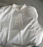 茵曼纯色宽松衬衫春女装洋气休闲打底内搭长袖白衬衣上衣 珍珠白 S  实拍图
