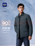 HLA海澜之家羽绒服男轻商务时尚翻领外套男冬季 实拍图