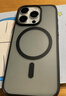 绿联 适用iPhone15Pro手机壳 苹果15Pro磁吸壳 MagSafe保护套 无线充电 防摔 磨砂黑色 实拍图