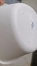 加厚加深高颜值脸盆抗菌宿舍学生家用洗衣服洗水果洗浴中心洗脚盆 洁白色 中号1个 实拍图