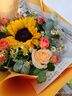 爱里鲜花同城配送向日葵花束生日鲜花见面花送女士送女友礼物花店送花 （午后阳光）全网热销向日葵混搭花礼 实拍图