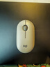 罗技（Logitech）LOGITECH PEBBLE 无线蓝牙鼠标 静音鼠标 办公鹅卵石造型 轻薄便携 时尚小巧 烟云灰 实拍图