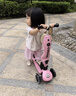 酷骑儿童滑板车V2二合一多功能童车重力转向静音1-5岁生日礼物发光粉 实拍图