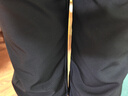 探拓（TECTOP）冲锋裤户外软壳裤情侣款内里加绒保暖舒适弹力长裤 7609男款黑色 L 实拍图