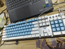 惠普（HP）GK200机械键盘有线办公游戏键盘 20种背光灯效 87键电竞键盘鼠标套装电脑外设键鼠 皎月白【键鼠耳机套装-青轴】 实拍图