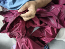 天堂伞雨衣电动车雨披摩托车雨衣雨披电瓶车雨披加大加长加厚牛津布料 单人加大双帽檐-酒红-可拆卸帽檐 实拍图