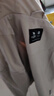 骆驼（CAMEL）薄绒风衣男户外防泼水防风夹克外套 J13CZ0L7070A 浅卡其 XXL 实拍图