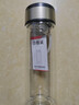 【⭐京东物流配送】高硼硅双层玻璃杯大容量泡茶杯水杯子茶水分离 【双层加厚】茶杯 350ml 1只 实拍图