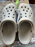 卡骆驰（CROCS）洞洞鞋贝雅男鞋女鞋轻便耐磨一脚蹬拖鞋休闲鞋|10126 卵石色-2V3 40 (250mm) 实拍图