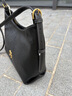 OMI欧米真皮hobo包腋下包单肩托特包包女斜挎包简约百搭轻奢黑色通勤 深邃黑 实拍图