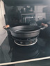 典匠铸铁锅双耳平底锅家用老式生铁煎锅加厚生煎烙饼牛排30cm 实拍图