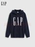 GAP男女装2025秋季新款logo印花抓绒宽松运动连帽衫卫衣786920 海军蓝 2XL (185/104A) 亚洲尺码 实拍图