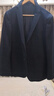 雅戈尔（YOUNGOR）单西男两粒单排扣修身版休闲西服男西服外套羊毛混纺舒适易打理 VXXX215103FLY藏青 L 175/96A 实拍图