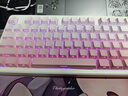 腹灵NX87高颜值三模无线蓝牙机械键盘全键无冲电竞游戏专用音乐律动情人节办公学生 彼岸樱侧刻+月银轴【游戏】+10000毫安 无线_蓝牙+TypeC+2.4G 87键 实拍图