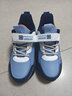 鸿星童品牌断码童鞋男童运动鞋皮面防水春秋季新款儿子女孩跑步鞋中大童 jjl-1876牛仔蓝皮面 31 实拍图