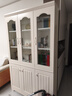 全友家居带门书柜靠墙落地简约玻璃收纳储物柜子客厅家具手办展示柜 【象牙白】二门书柜+三门书柜 实拍图