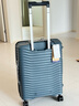 新秀丽（Samsonite）行李箱20英寸简约大波浪箱登机拉杆箱旅行箱KJ1钢青色密码箱 实拍图
