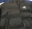 准者短款运动棉服男式春季新款立领防寒保暖羽绒棉衣潮流拉链休闲外套 黑色【男女同款】 M 实拍图