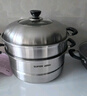 苏泊尔SUPOR 好帮手304不锈钢双层复底32cm蒸锅汤锅高拱盖蒸笼SZ32B5 实拍图