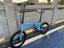 轻鲨科技碳纤维折叠休闲自行车20寸变速城市通勤网红超轻便单车 QS91-20寸蓝色款 实拍图