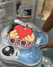 鲸保婴儿游泳圈 0-3个月脖圈 新生儿游泳圈宝宝洗澡颈圈K5012蓝色中码 实拍图