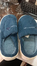 2025踩屎感棉拖鞋女士厚底防滑冬季外穿居家情侣保暖学生男宿舍 小熊小兔棉拖-藏青色 44-45 适合43-44 实拍图