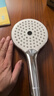 松下（Panasonic）一键除垢手持花洒 多孔出水家用浴室洗澡淋浴单喷头C6银白色 实拍图