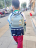 SHUKIKU趣看看儿童护脊书包小学生超轻减负背包双肩包礼盒装 蓝绿色L 实拍图