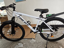 永久山地自行车26英寸21速碟刹款减震前叉男女式成人学生城市越野单车 21速26英寸钢架线碟 白色 实拍图