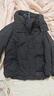坦博尔羽绒服女短款可拆卸帽时尚大廓形秋冬外套厚530368D 黑色 155  实拍图